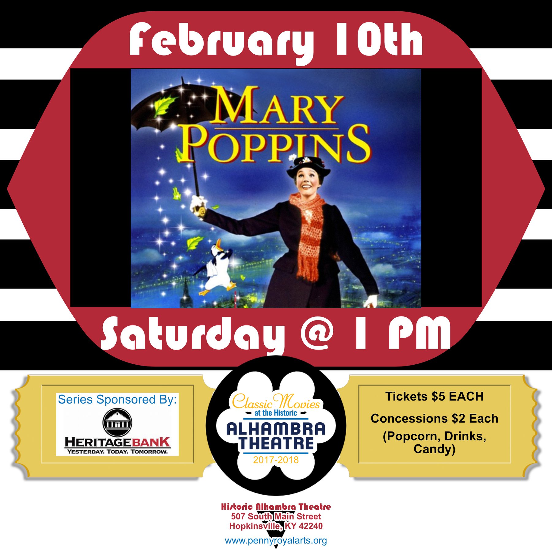 Mary Poppins @ Alhambra Theatre | Hopkinsville | Kentucky | United States