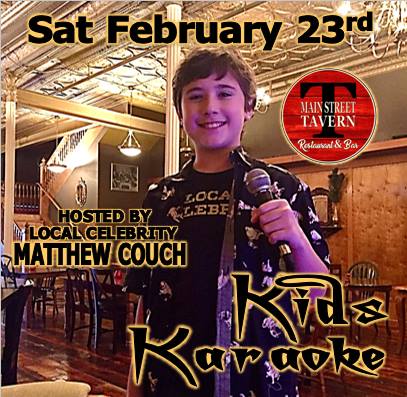 Kids Karaoke & Dinner Hosted by Matthew Couch