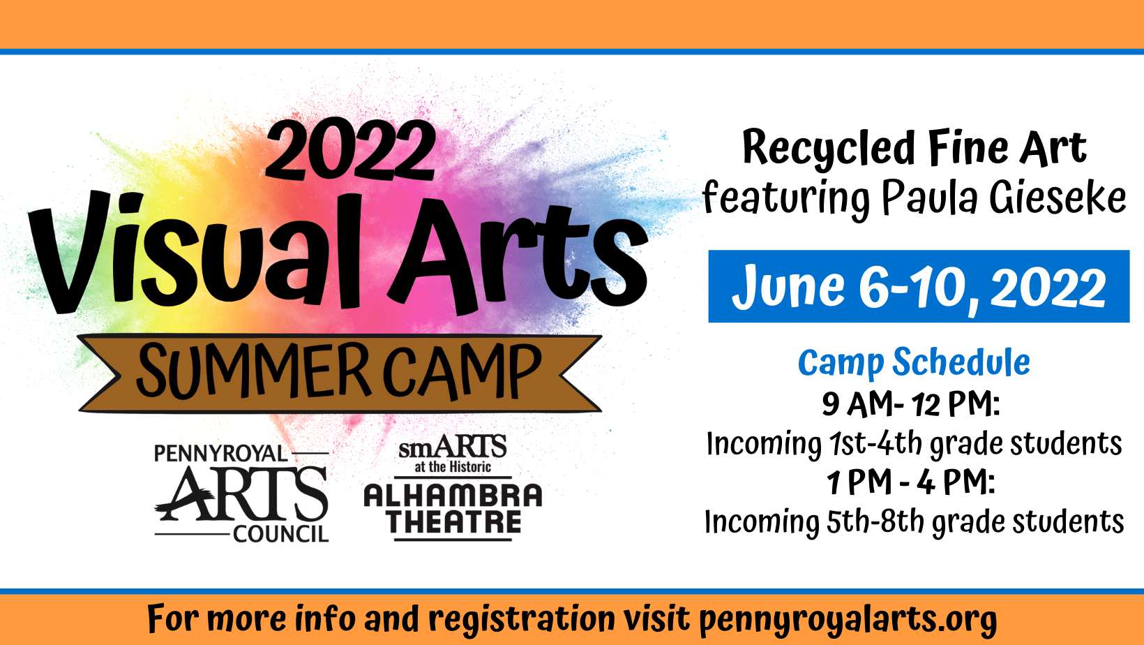 Visual Arts Summer Camp FB Cover Visit Hopkinsville Christian County